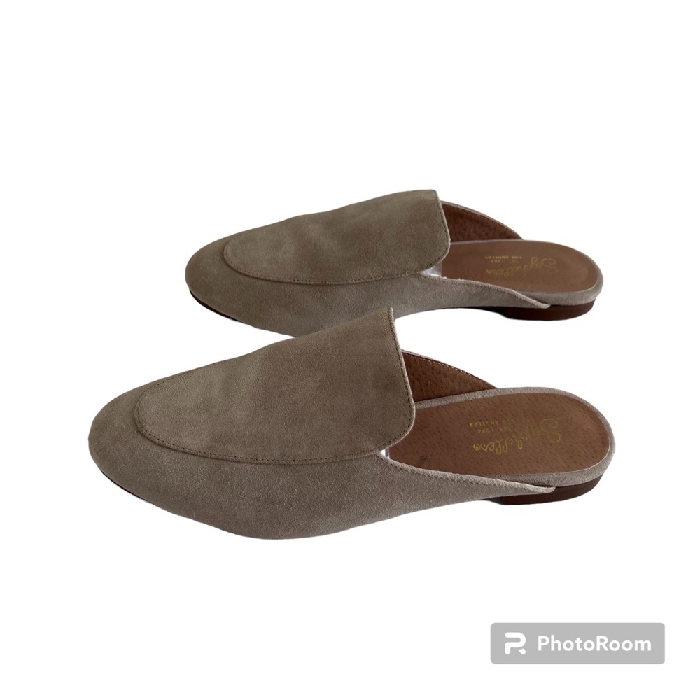 Seychelles slides/mules, size 8.5, Made in Los Angeles, suede fabric